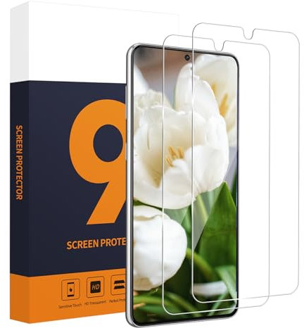 Carantee 2 Stück Schutzfolie für Panzerglas für Samsung Galaxy S21 5G, Keine Blasen, Anti-Öl, 9H Härte, 2.5D Kante Schutzglas, 0.33mm Sensitive Touch, Hoch Definition Samsung S21 Displayschutzfolie