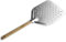 casstaly Pelle à pizza 30,5 cm avec poignée en bois anti-adhésive perforée pelle à pizza pelle à pizza outil de cuisson