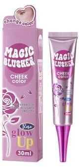 Flüssiger Blush für Wangen – Hautfarbe Farbenändernder Pfirsich-Rouge, wasserdichte Creme 30ml – zur Wangenskulptur, Unterauge-Aufhellung & Alltagsshminke, inspired by Rare Beauty (#1)