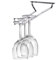 bar@drinkstuff Chrome Plated Glass Rack 24inch - Glass Hangers, Glass Holders, Glassware Racks, Stemware Racks
