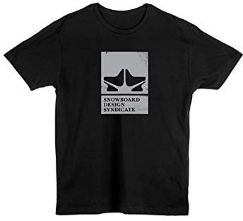 Rome Snowboards Herren-T-Shirt mit grafischem Snowboard-Logo, Syndicate Black, Größe XL