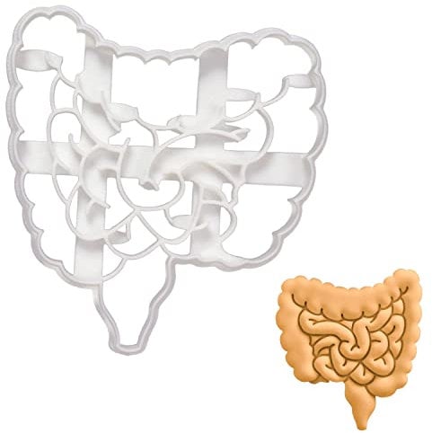 BAKERLOGY Intestines Cookie Cutter - Detailed Biscuit Cutter Design for Baking and Crafts, Ideal on Fondant, Dough, Clay