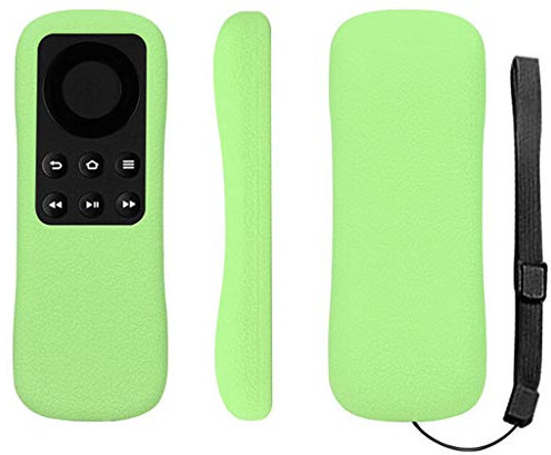 Colorful Für Fire TV Stick Hülle Leichte Rutschfeste Stoßfeste Silikon Schutzhülle Hülle Case Schutz für Fire TV Stick Alexa-Sprachfernbedienung und Amazon Echo/Echo Dot Alexa Voice Remote (Grün)