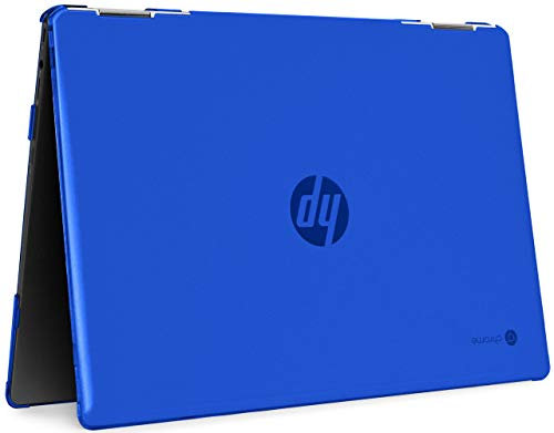 mCover Coque Rigide pour Ordinateur Portable HP Chromebook X360 14-DA0000 14 (Non Compatible avec Les Autres Ordinateurs Portables HP Chromebook et Windows) (Bleu)