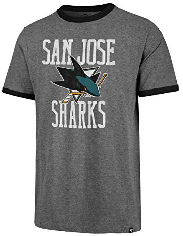47 Brand San Jose Sharks Belridge Ringer NHL T-Shirt Eishockey Tee (S)