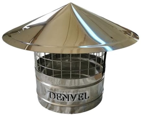 130mm Schornsteinhaube Mit Vogelschutz Edelstahl Vogelschutzgitter für Kamine, Schornsteinabdeckung, Schornsteinaufsatz, Kaminaufsatz, Kaminhaube, Kaminhut, Kaminabdeckung, Schornsteine