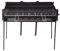 Lepantogarden Barbacoa grande carbón rectangular chapa 80x40 barbacoa portátil con patas desmontables y parrilla.