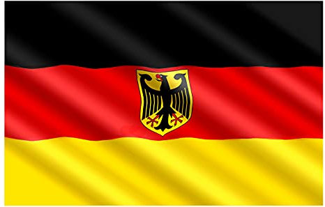 Alsino Länder WM Flaggen Deutschland Fahne Länderflaggen Fahnen zur Fußball WM Maße 90x150 cm Deutschland