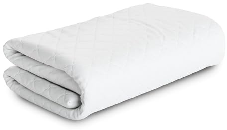 MSS e.K. hochwertiger Topperbezug Classic | 100 x 200 x 5 cm | mit Reißverschluss | aus weicher Mikrofaser | Stoffdichte: 212 g/m² | Flauschige Karosteppung | waschbar 60°C | schadstoffgeprüft