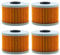 AHL Motocicletta Filtro olio moto Filtro olio 4 pezzo per KX450F 449 2012-2015/KX450F 450 2006-2011/Ninja 125 125 2020/Z125 PRO 125 2017-2019,POLARIS OUTLAW 500 500 2006-2007