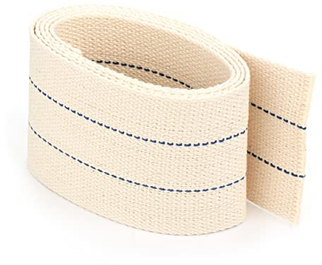 NKlaus 10 mètres de mèche Plate tissée 64mm 100% Coton Naturel Mèche à torons pour Lampe à Huile avec pétrole purifié 1289