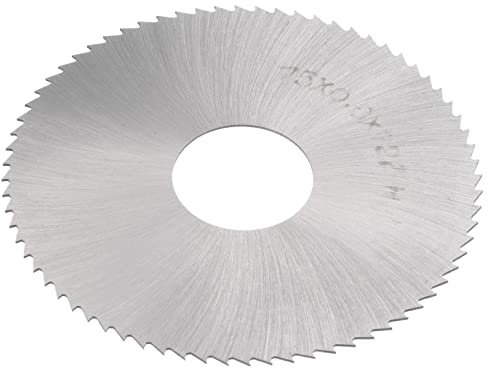 sourcing map Circular Saw Blade, 75mm (3) Dia 0.6mm Thick 72 Tooth, 6542 High Speed Steel (HSS) Milling Cutter with 22mm Arbor for Wood PVC Aluminum Cutting