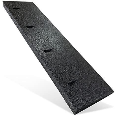 Bordsteinrampe Gummi schwarz I Breite: 100 cm I Höhe: 45 mm I Rampe Gummikeil Rollstuhlrampe Auffahrrampe Auffahrkeil Auffahrhilfe Türschwellenrampe Autorampe