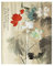 Surwin Rideau de Porte Japonais Long Tapisserie Noren en Lin Fenêtre Rideaux Panneau Tenture Tapisserie Décoration pour Cuisine Chambre Décoration Maison (75x150cm,Fleur Lotus Blanc)