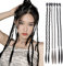 NICENEEDED 19-Zoll-Zopf-Haarverlängerungsclips, 6-Teiliges Set, Lange Zöpfe Front Side Bang Clip In Haarverlängerungen, Natürliches, Weiches, Synthetisches Haarteil Für Den Täglichen Gebrauch von