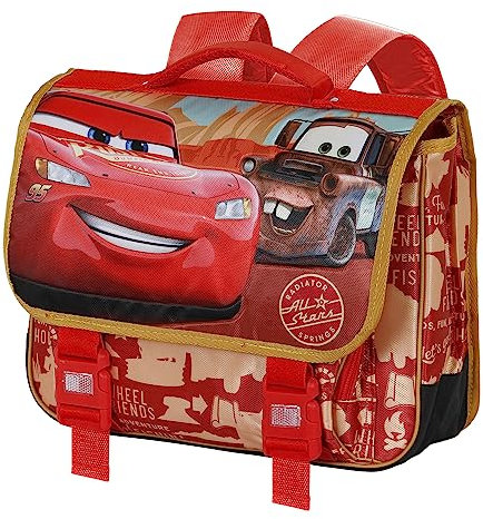 Cars 3 Desert Road-Cartable Rucksack 2.0, Rot, 38 x 30 cm, Kapazität 13,5 L