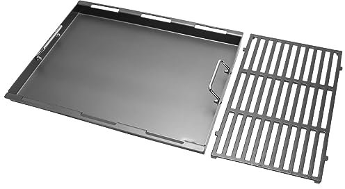 Inserts et grille de cuisson pour barbecue à gaz Weber Genesis II 400, kit de plaque à dessus plat pour Weber Genesis II E-410 S-410 E-435 S-440 et plus, remplace pour plaque de cuisson Weber 6789