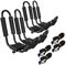 GYMAX Kajakträger Set, Kajakständer mit 4 Allzweckgurte, Autodachträger, U-förmiger Surfbrettträger, Bootsträger für Kajak, Skier, Surfbretter, Kanus & Roller