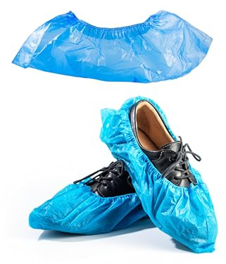 BEPER C206UTI006 Einweg-Schuhüberzieher, Set mit 100 Beuteln pro Paar, wasserdichte und rutschfeste Schuhüberzieher, Blau, Einheitsgröße