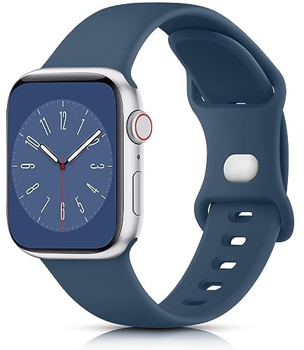 Meliya Cinturino per Apple Watch Cinturino 38mm 40mm 41mm 42mm 44mm 45mm 46mm 49mm, Silicone Cinturino di Ricambio per iWatch SE/Apple Watch Series 10 9 8 7 6 5 4 3 2 1 Ultra