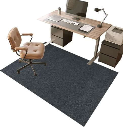 Bodenschutzmatte für Hartböden 160 x 180 cm Schreibtischstuhl Unterlage | Bodenschutzmatten Gaming | Computerstuhl Teppiche | Teppich Bürostuhl matten für Laminat | Parkett | Kratzfest rutschfest
