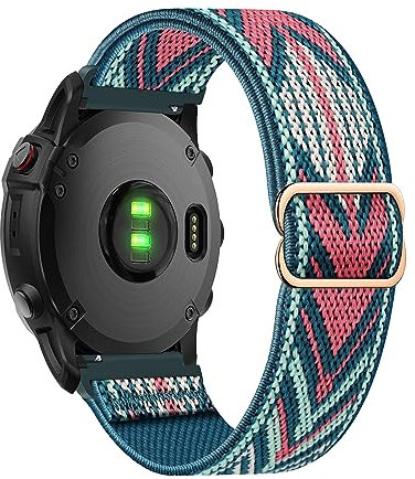 KUWAI Nylonarmband für Garmin Forerunner 955/945/935 Armband Elastisches Nylon Sportbänder für Garmin Forerunner 955/945/935 Armbänder für Herren Damen Armband für Garmin Forerunner 955/945/935 (B)