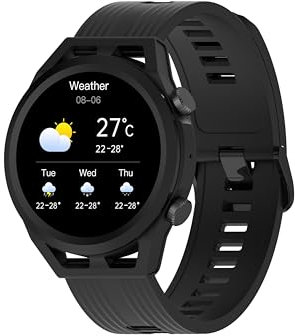 Blackview Montre numérique pour Homme à Quartz avec Bracelet en Acier Inoxydable 65808, Multicolore, Multicolore