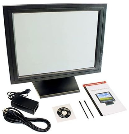 DSYOGX Monitor touch screen da 15 pollici LCD touch screen monitor contanti 4:3 LCD touch screen interfaccia USB monitor per menu ordinare, vendita al dettaglio, ristorante, 35 W