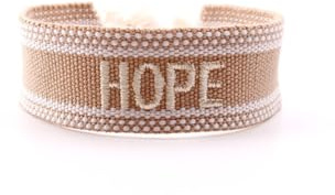 Bracelet tissé avec inscriptions brodées, tissu bohème, réglable, largeur 2 cm, bleu A