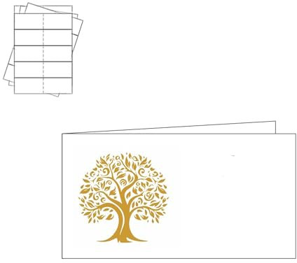 arkamii 60 bigliettini bomboniere per comunione albero della vita (60, 9001)