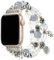 UCK-KIT Compatible pour for Apple Watch Bracelets 40mm/38mm/41mm iWatch Série 8/7/6/SE/5/4/3/2/1 Femmes Bracelet Perlé Élastique Extensible Remplacement Bracelet,Argent,38/40/41mm