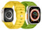 Suitisbest 2 Pack Sport Straps Compatible With Apple Watch Ultra/Ultra 2 49mm 46mm 45mm 44mm 42mm for Men, Soft Silicone Replacement Strap for iWatch Series 10 9 8 7 6 5 4 3 2 1 SE
