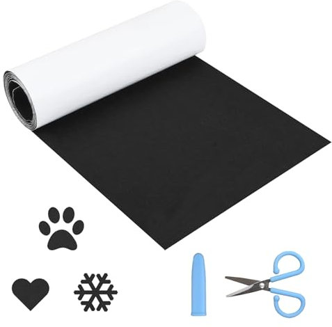 1 Rouleau Moquette Autocollante, Adhésif Puissant Feutre Autocollant, Feutrine Adhesive Noire, pour la Protection des Meubles DIY Crafting - 30x200cm, 1mm D'épaisseur (Bleu, 30 * 200CM)