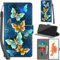 Haninsuze for iPhone 6s Plus/6 Plus 5.5 Inch Case PU Leather Wallet Book Flip Folio Stand View Magnetic Multi-Pattern Cover compatible with iPhone 6 Plus Phone Case (Four Butterfly)