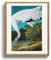 MHARTK66 Vintage Vogel Leinwand Bilder mit Rahmen Holz, 60x90 cm Wandbilder Wohnzimmer Schreikranich Alligator Bild Aesthetic, Tier Illustration Wanddeko Schlafzimmer Badezimmer Büro Zimmer