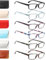 ZOECENT 6 Pack Lesebrille Herren Damen Blaulichtfilter Brille Federscharnier Computer Brillen Schwarz Lesebrillen (6 Farbe Mischen, 4.00, x)