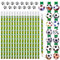 Vyuwast 15 Stück Fußball Magnetische Lesezeichen, 15 Stück Fussball Bleistifte, 15 Stück Fußball Radiergummi, Fussball Deko Bleistifte Radiergummi Lesezeichen für Schule Schreibwaren Fußballfan