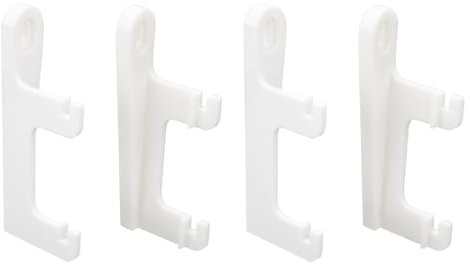 Be In Your Mind 2 Pair Router Wall Mount Compatible with AVM FritzBox 7590/7530/7510 Wifi Wall Holder Plastic Modem Suspension Bracket 88mmx36mm White