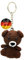 KEYSPACE Schlüsselanhänger Bär Bruno - liebevolle Handarbeit gehäkelte kleine Teddybären mini - süßes Kuscheltier - Bär Schlüsselanhänger cute - niedliches Bär Geschenk