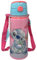 CARTOON Gourde Stitch et Scrump Disney en aluminium avec paille 600 ml bouteille avec ouverture automatique pour enfants