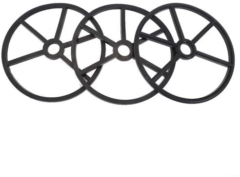 Lot de 3 joints en caoutchouc en forme d'étoile pour filtre à sable de piscine, pièce de rechange pour valves multiports et filtres à sable Pro Series, noir