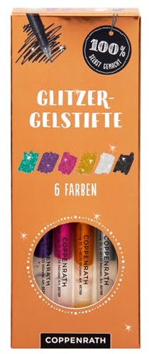 Glitzer-Gelstifte: 6 Farben