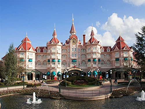 2000-teiliges Puzzle, Disneyland Paris für Kinder und Erwachsene, Zusammenbaupuzzle, lustiges Spiel 70x100CM
