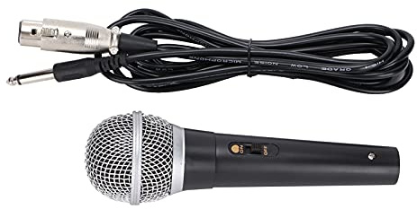 RASTKY XLR Microfono Dinamico Vocale con Bassa Distorsione, per Canto Karaoke e Discorsi, Ideale per Artisti