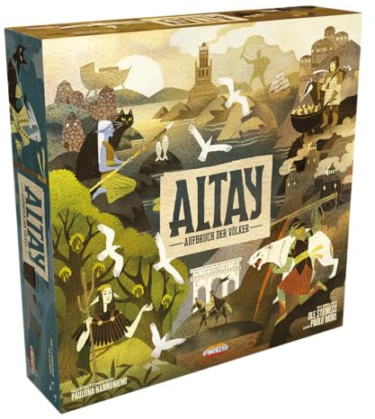 Ares Games, Altay: Aufbruch der Völker, Strategisches Kennerspiel, Deutsch | Kombination aus Deck-Building, Area-Control und Ressourcenmanagement für 2-4 Spieler, 45-90 Minuten, Brettspiel ab 12 Jahren