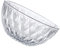 FUNOMOCYA Bol à Fruits en Verre Cristal 20Cm Saladier Transparent Motif Diamant Bol Décoratif pour Maison et Restaurant Service de Fruits Élégant