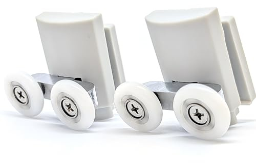 2 x Twin Bottom Shower Door Rollers/Runners/Wheel Diameter 21mm ME1