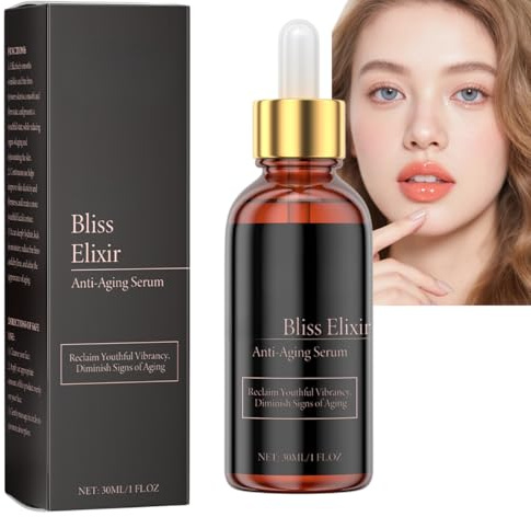 Sérum visage anti-âge Youth Bliss Elixir avec peptides et collagène, sérum liftant et hydratant éclaircissant pour une peau lisse, ferme et éclatante (1pcs)