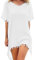 Voqeen Chiffon Beachwear, Womens Tassel Bikini Cover Up Swim Beach Dress White