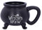Nemesis Now - Tazza a forma di calderone, in resina, con scritta in lingua inglese “Witch’s Brew”, 13,5 cm, colore: nero, liscia, U4791P9, in acciaio inox